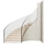 Modern Decorative Panel Staircase 3D model small image 2