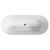 V+A Oval Freestanding Bath White 3D model small image 2