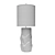  Metal and Fabric Table Lamp 3D model small image 6