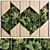 Wooden Frame Vertical Wall Garden 3D model small image 1