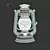 Vintage-inspired Kerosene Lantern 3D model small image 3