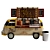 Yellow Ice Cream Food Truck Model 3D model small image 3