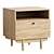 Orland Wood Bedside Table 3D model small image 1