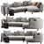 Luxury Modern Sofa Rolf Benz 3D model small image 4