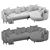 Luxury Modern Sofa Rolf Benz 3D model small image 5