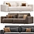 Grail Straight Sofas 2015 Collection 3D model small image 1