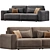 Grail Straight Sofas 2015 Collection 3D model small image 4