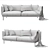 ÄPPLARYD 2-Seat Sofa in V-Ray 3D model small image 3