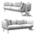 ÄPPLARYD 2-Seat Sofa in V-Ray 3D model small image 12