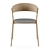 Modern Nordic V-Ray Wood Chair 3D model small image 2