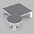 Modern Minimalist Coffee Tables Set 3D model small image 4