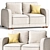 Luxury Leon Sofa with Mechanism 3D model small image 1