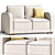 Luxury Leon Sofa with Mechanism 3D model small image 2