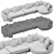 Elegant Rolf Benz Kumo Sofa 3D model small image 6