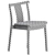 Elegant Merkur Dining Chairs Set 3D model small image 3