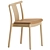 Elegant Merkur Dining Chairs Set 3D model small image 6