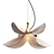 Blossom Pendant Lamp: Porcelain Art 3D model small image 1