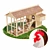 Outdoor Chicken Coop (Low Poly) 3D model small image 1