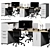 High Detail Modern Office Set 3D model small image 1