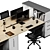 High Detail Modern Office Set 3D model small image 5