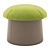 Kids Fun Mushroom Poufs 3D model small image 4