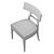 Vintage-Inspired Martin Dining Chair 3D model small image 4