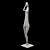 Bronze Standing Figure Sculpture 3D model small image 5