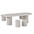 Chantel Concrete Outdoor Furniture Set 3D model small image 1