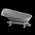 CONCINNITY By Vallvé Freestanding Bathtub 3D model small image 3