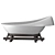 CONCINNITY By Vallvé Freestanding Bathtub 3D model small image 9