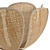  Rattan Petal Sconce, La Redoute 3D model small image 6