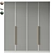 Adjustable Modern Wardrobe Furniture 3D model small image 2