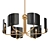 Polly Six-Light Chandelier 3D model small image 1