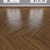 Oak Parquet Flooring Kit 3D model small image 3