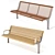 Emau Solo Park Benches 3D model small image 2