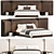 Sleek Mariposa Bed Design 3D model small image 2