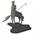 Handcrafted Santur Statue Model 3D model small image 6