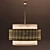 Rattan Double Shade Pendant Light 3D model small image 4