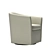 Hyde Swivel Armchair: Upholstered Elegance 3D model small image 2