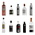 Versatile Alcohol Bottle Collection 3D model small image 5