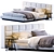 Sleek Lawrence Bed by Minotti 3D model small image 1