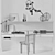 Scandinavian Minimalist Workplace Set 3D model small image 7