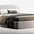 Sleek Modern Bed Design 3D model small image 2