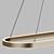 Modern Linear LED Suspension Light 3D model small image 3