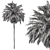 220 Date Palm Tree Set 3D model small image 4