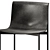 Luxury Ombra Leather High Stool 3D model small image 3