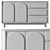  Arch Sideboard Buffet n03 3D model small image 3