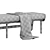 Teak Haven Outdoor Dining Bench 3D model small image 4