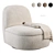 Addie Swivel Chair Scandinavian Boho 3D model small image 1