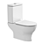 Agger Compact Toilet with Microlift 3D model small image 2